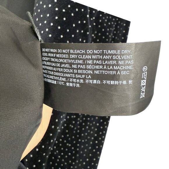 Theory Women's Size 10 Andorie Dot Velvet Jacket Black White Polka Dot Career - Picture 10 of 11
